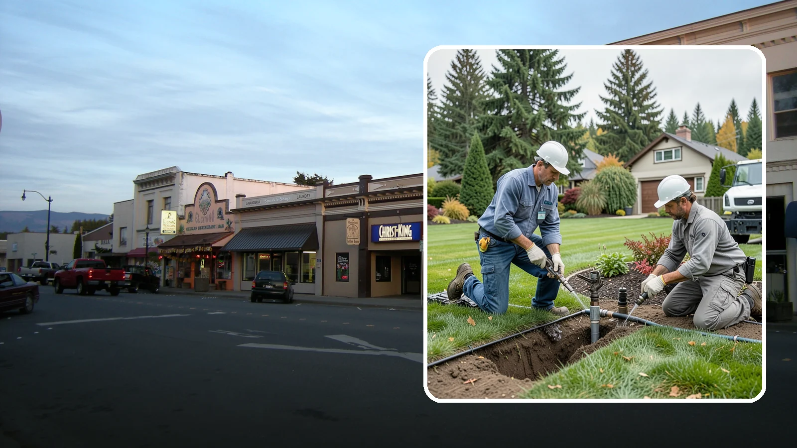 Sprinkler Repair in Burlington, Skagit County, WA - Fast diagnosis and repair of sprinkler system problems - leaks, low pressure, dry zones, and controller faults.