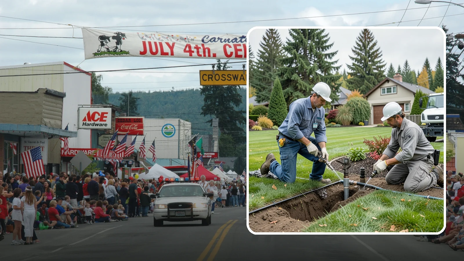 Sprinkler Repair in Carnation, King County, WA - Fast diagnosis and repair of sprinkler system problems - leaks, low pressure, dry zones, and controller faults.