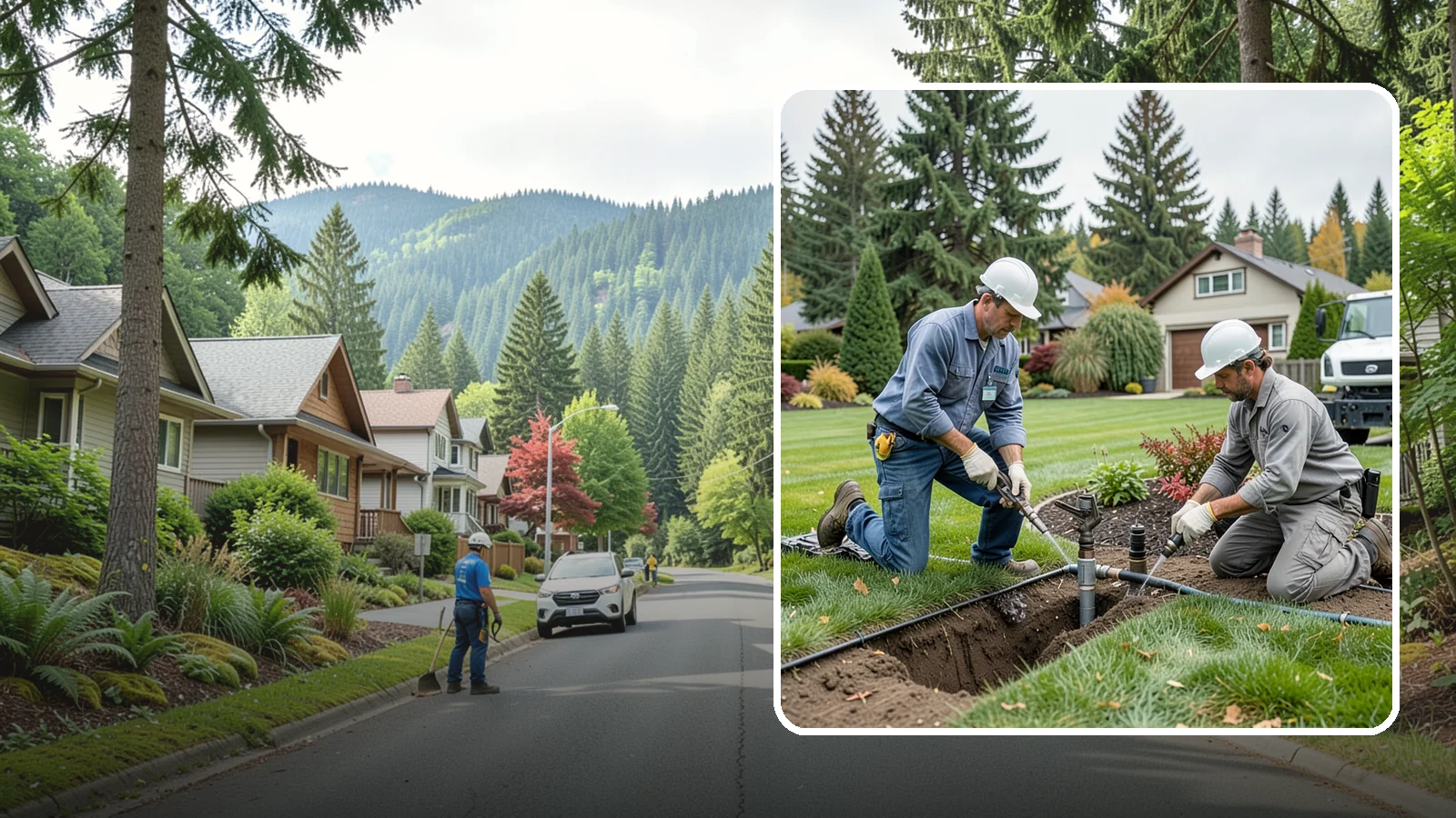 Sprinkler Repair in Darrington, Snohomish County, WA - Fast diagnosis and repair of sprinkler system problems - leaks, low pressure, dry zones, and controller faults.