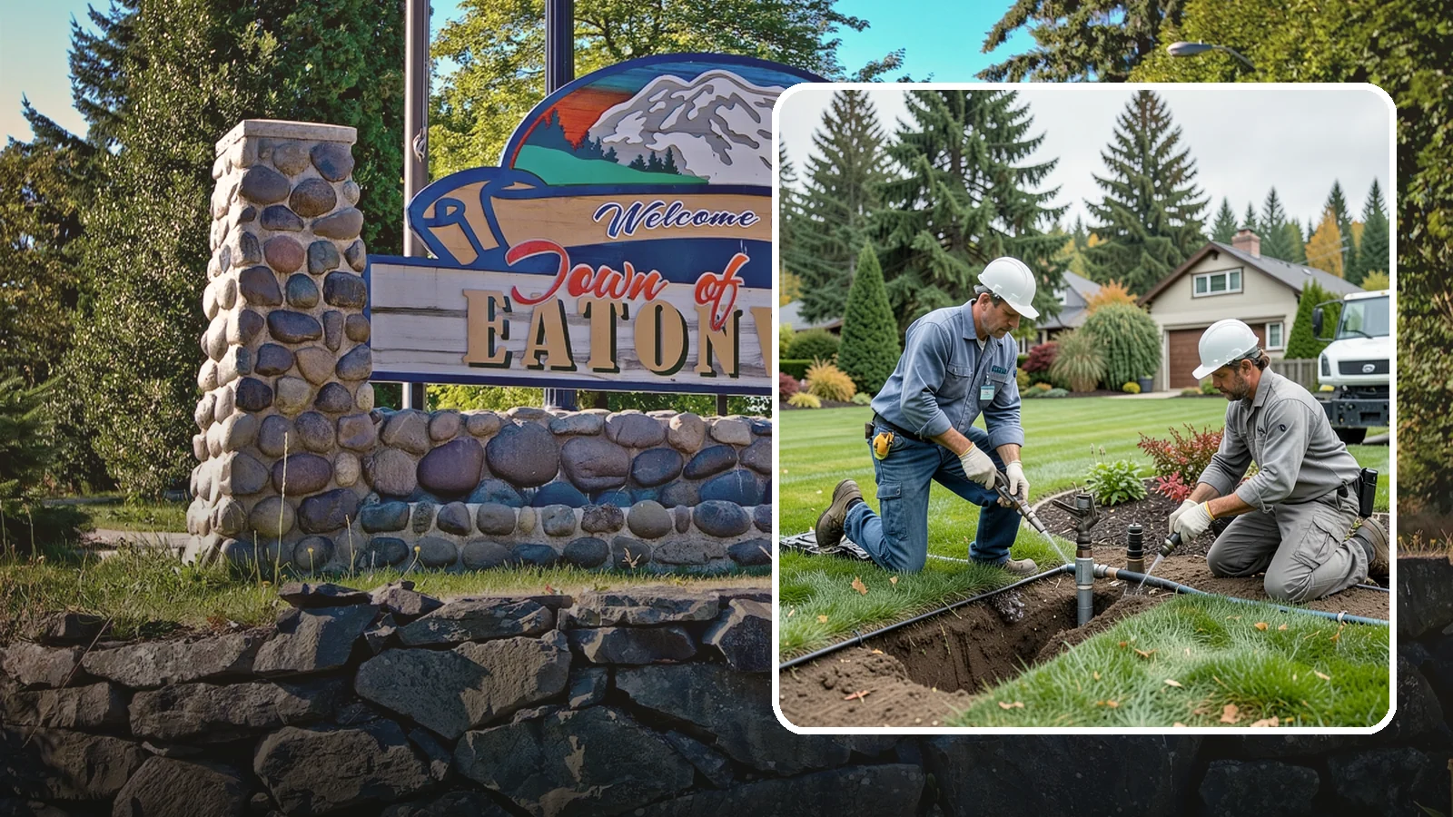 Sprinkler Repair in Eatonville, Pierce County, WA - Fast diagnosis and repair of sprinkler system problems - leaks, low pressure, dry zones, and controller faults.