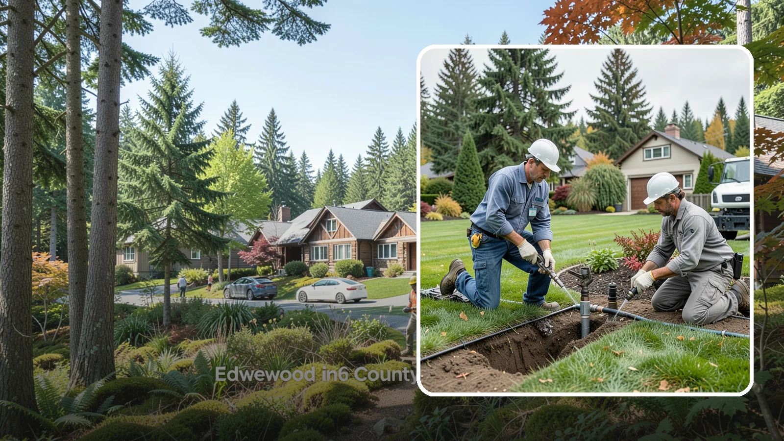 Sprinkler Repair in Edgewood, Pierce County, WA - Fast diagnosis and repair of sprinkler system problems - leaks, low pressure, dry zones, and controller faults.