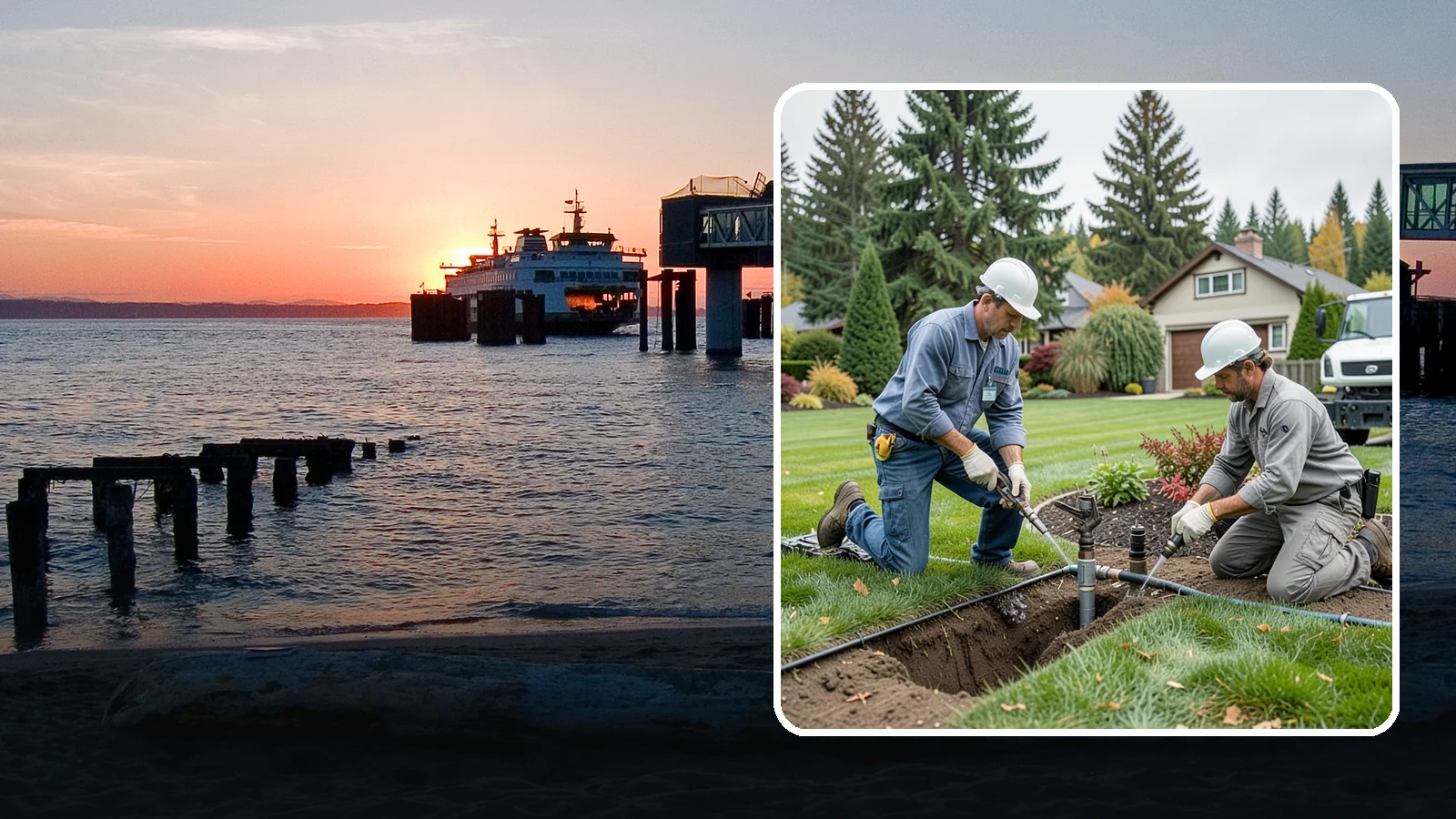 Sprinkler Repair in Edmonds, Snohomish County, WA - Fast diagnosis and repair of sprinkler system problems - leaks, low pressure, dry zones, and controller faults.