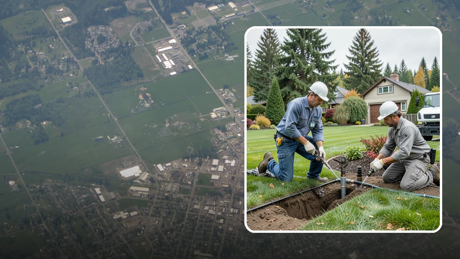 Sprinkler Repair in Enumclaw, King County, WA - Fast diagnosis and repair of sprinkler system problems - leaks, low pressure, dry zones, and controller faults.