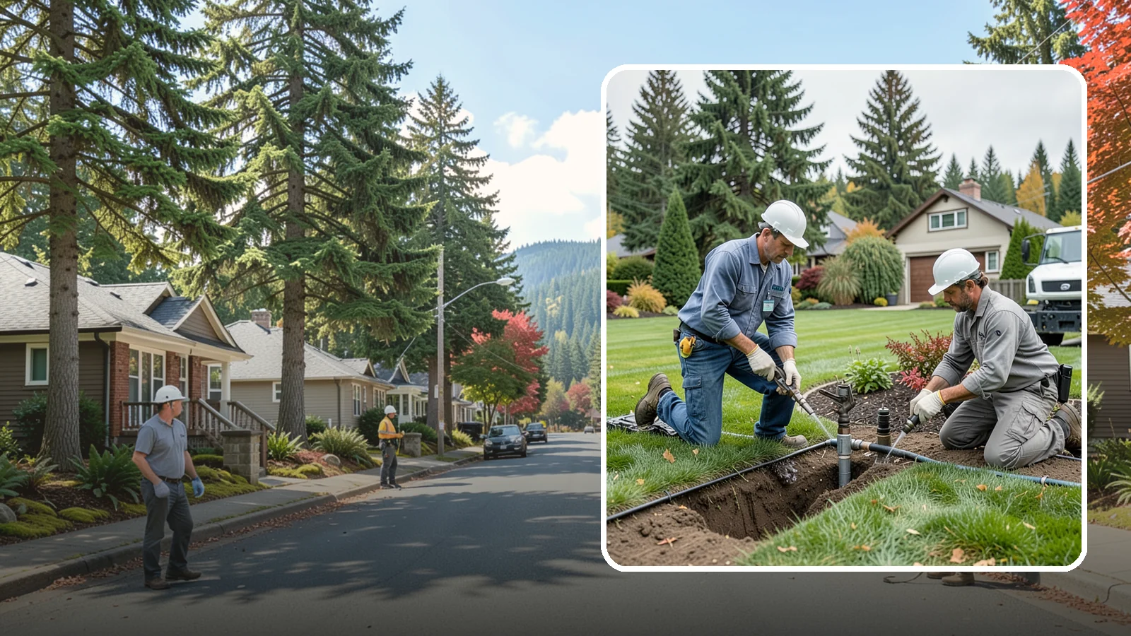 Sprinkler Repair in Hunts Point, King County, WA - Fast diagnosis and repair of sprinkler system problems - leaks, low pressure, dry zones, and controller faults.
