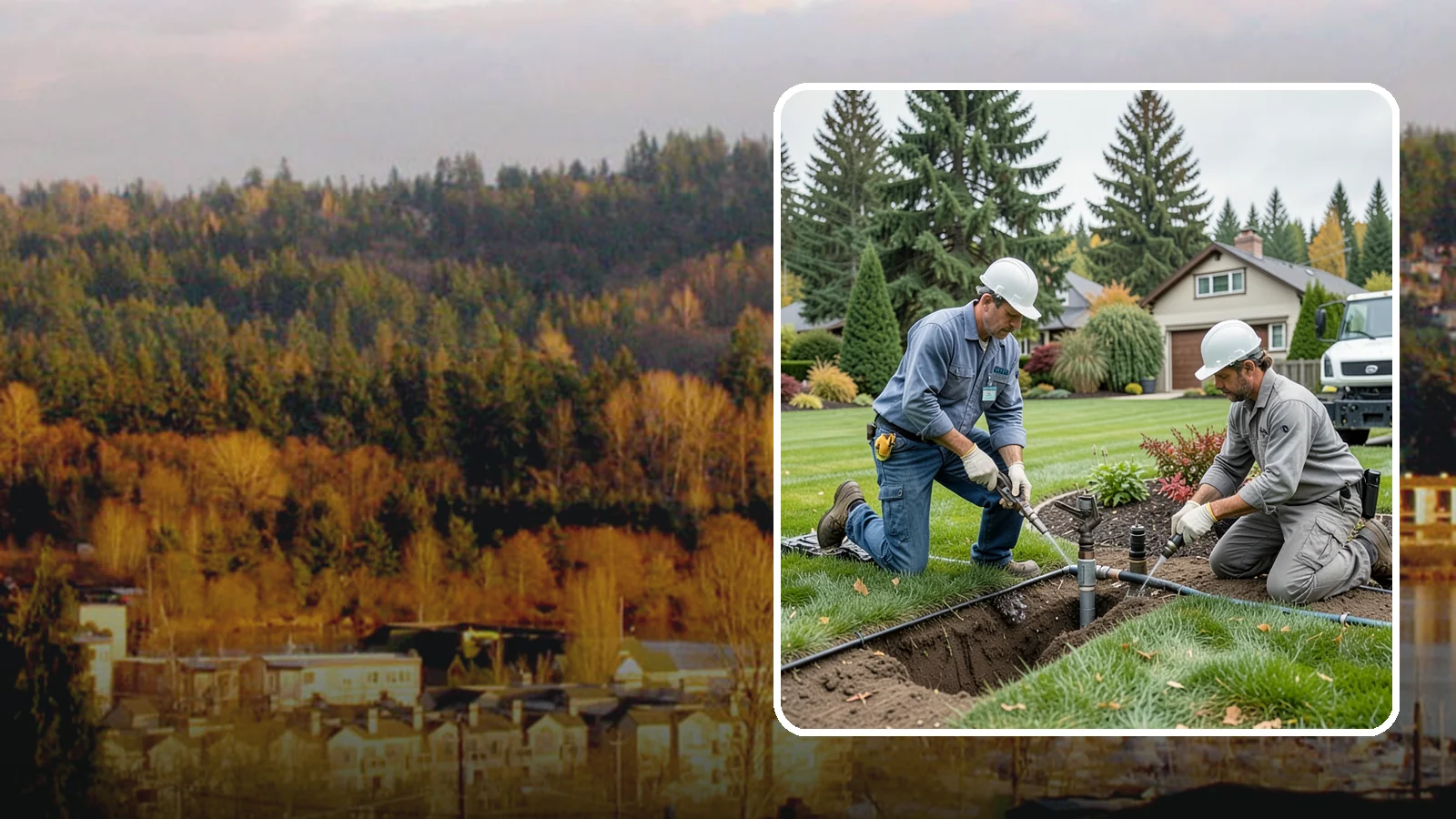 Sprinkler Repair in Kenmore, King County, WA - Fast diagnosis and repair of sprinkler system problems - leaks, low pressure, dry zones, and controller faults.