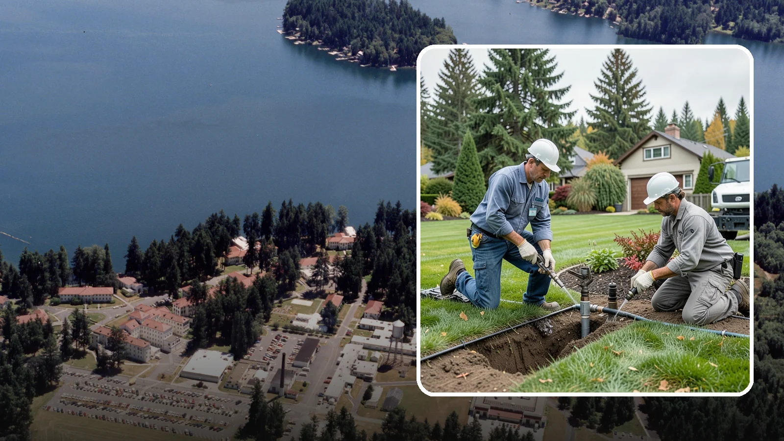 Sprinkler Repair in Lakewood, Pierce County, WA - Fast diagnosis and repair of sprinkler system problems - leaks, low pressure, dry zones, and controller faults.