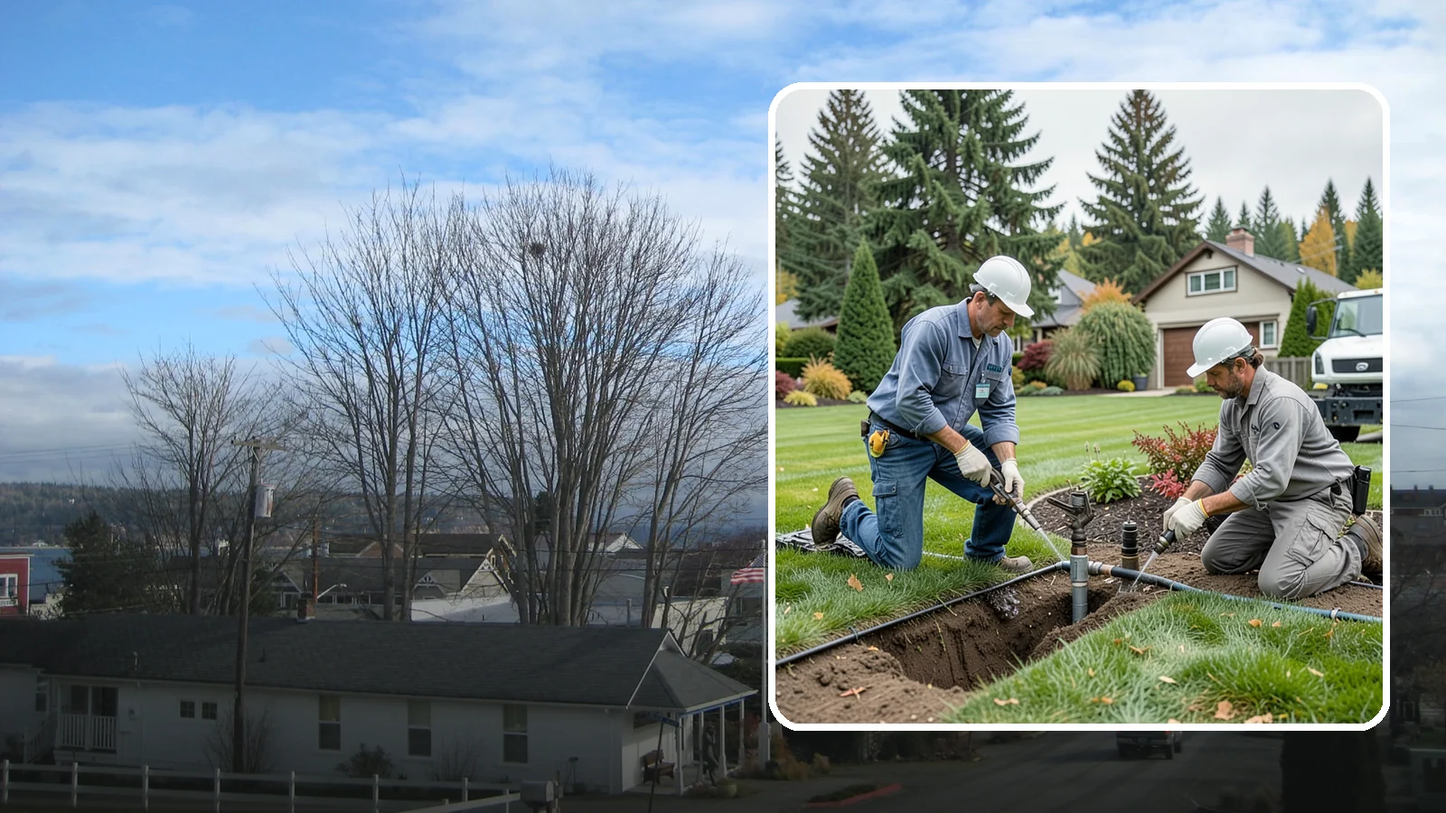 Sprinkler Repair in Langley, Island County, WA - Fast diagnosis and repair of sprinkler system problems - leaks, low pressure, dry zones, and controller faults.
