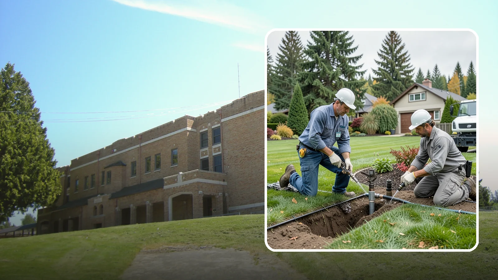 Sprinkler Repair in Maple Valley, King County, WA - Fast diagnosis and repair of sprinkler system problems - leaks, low pressure, dry zones, and controller faults.