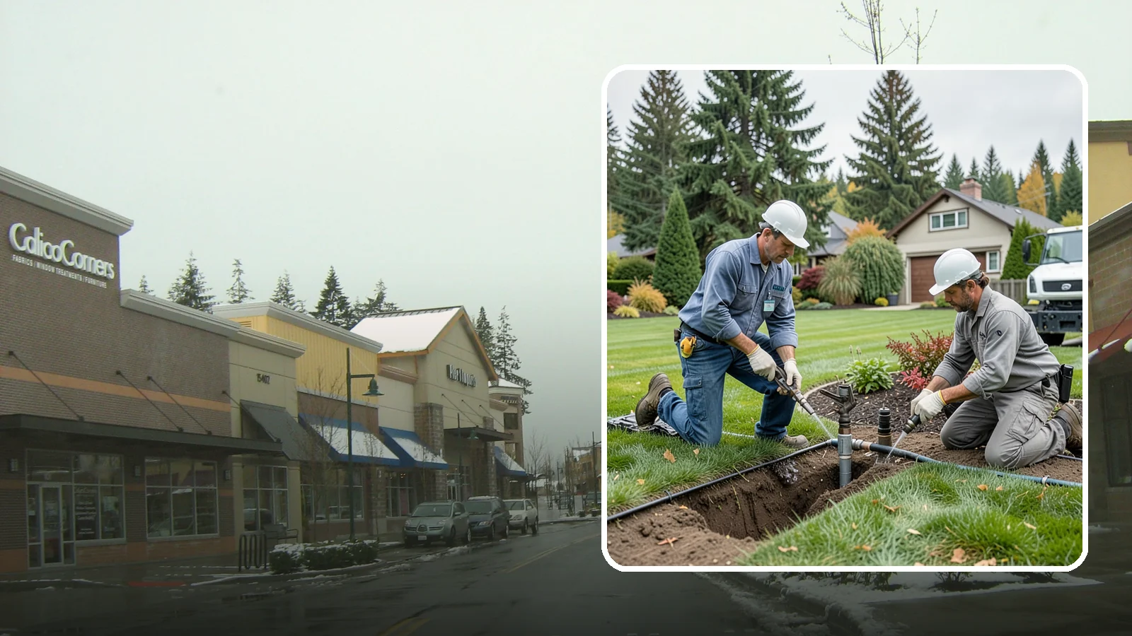Sprinkler Repair in Mill Creek, Snohomish County, WA - Fast diagnosis and repair of sprinkler system problems - leaks, low pressure, dry zones, and controller faults.