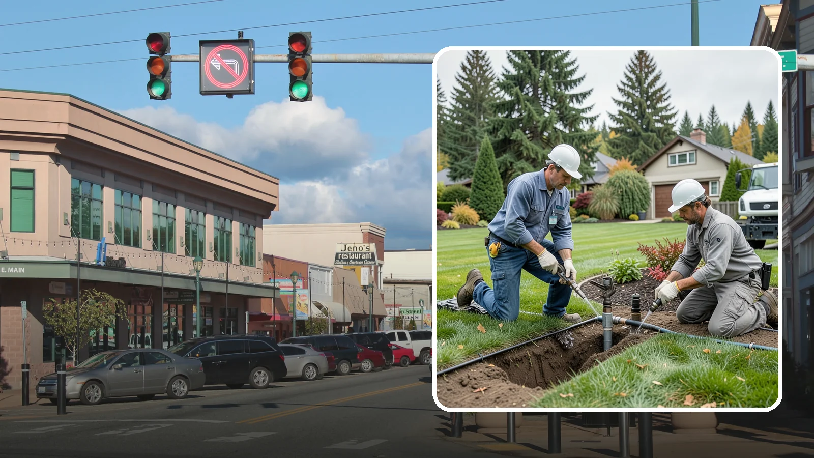 Sprinkler Repair in Monroe, Snohomish County, WA - Fast diagnosis and repair of sprinkler system problems - leaks, low pressure, dry zones, and controller faults.