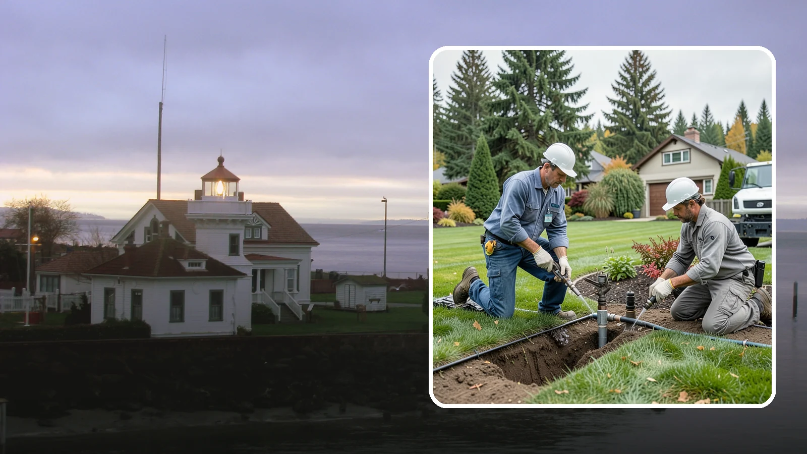 Sprinkler Repair in Mukilteo, Snohomish County, WA - Fast diagnosis and repair of sprinkler system problems - leaks, low pressure, dry zones, and controller faults.