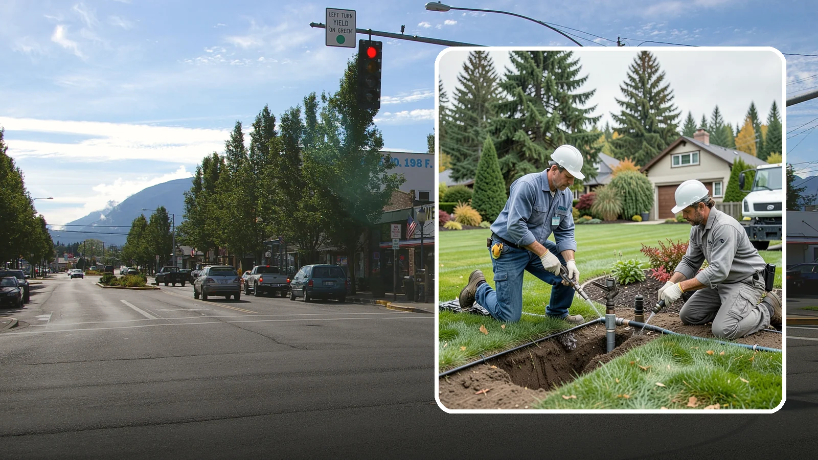 Sprinkler Repair in North Bend, King County, WA - Fast diagnosis and repair of sprinkler system problems - leaks, low pressure, dry zones, and controller faults.