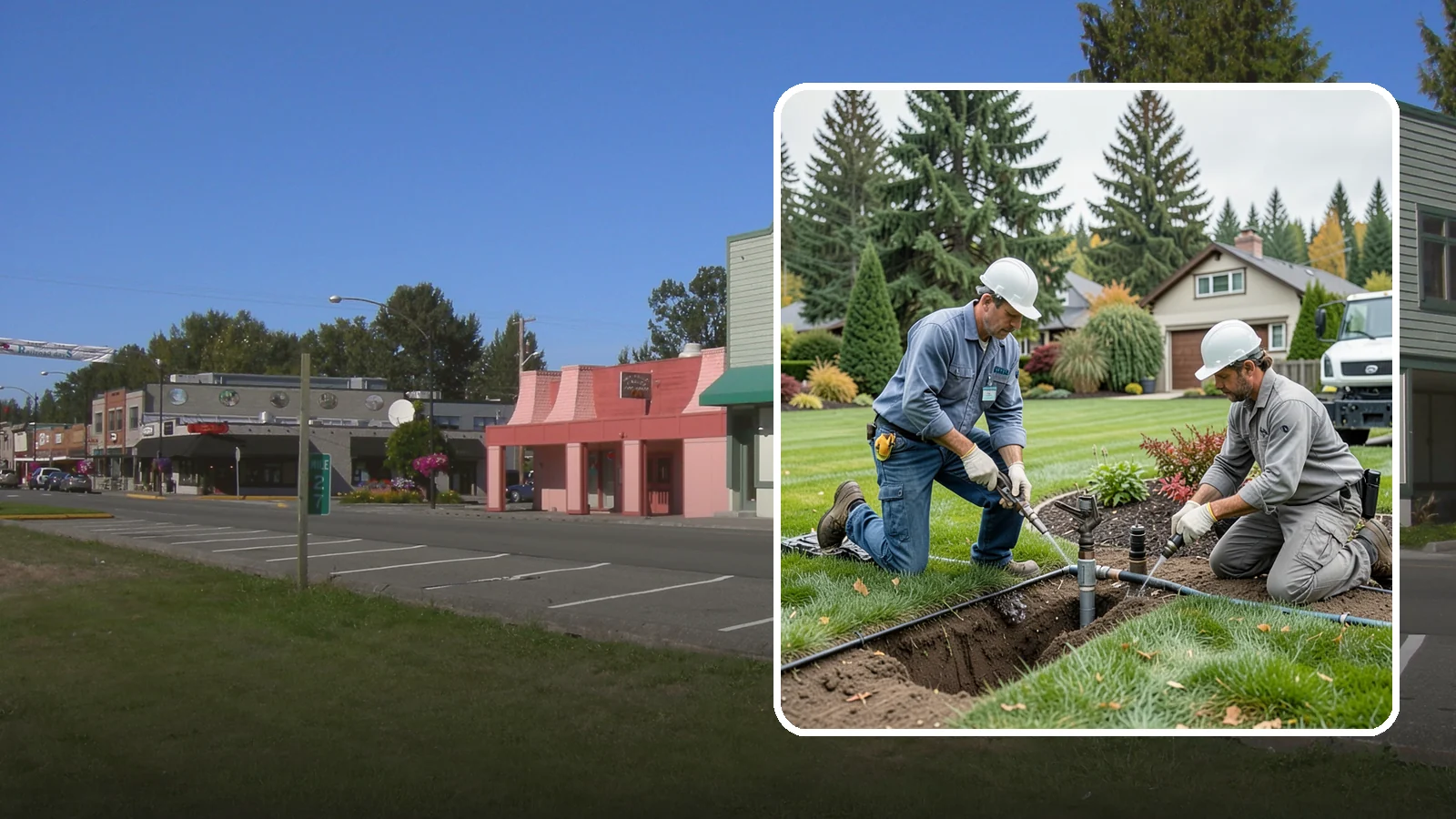 Sprinkler Repair in Snoqualmie, King County, WA - Fast diagnosis and repair of sprinkler system problems - leaks, low pressure, dry zones, and controller faults.