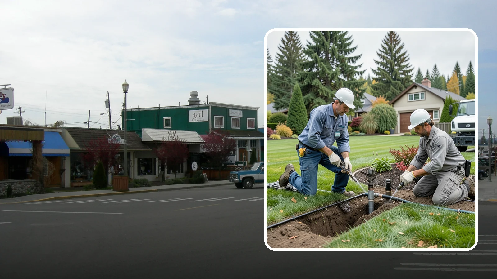 Sprinkler Repair in Stanwood, Snohomish County, WA - Fast diagnosis and repair of sprinkler system problems - leaks, low pressure, dry zones, and controller faults.