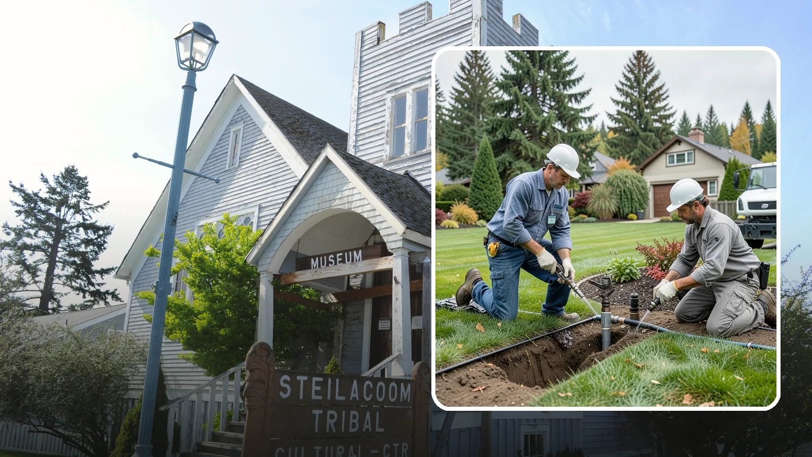Sprinkler Repair in Steilacoom, Pierce County, WA - Fast diagnosis and repair of sprinkler system problems - leaks, low pressure, dry zones, and controller faults.