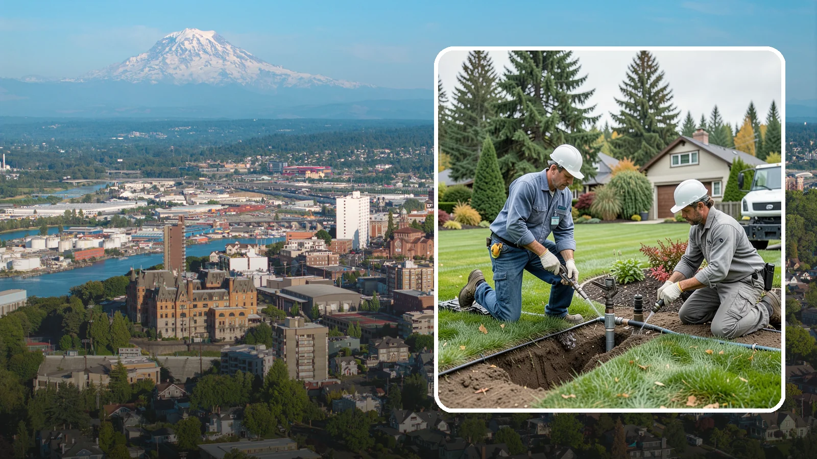 Sprinkler Repair in Tacoma, Pierce County, WA - Fast diagnosis and repair of sprinkler system problems - leaks, low pressure, dry zones, and controller faults.