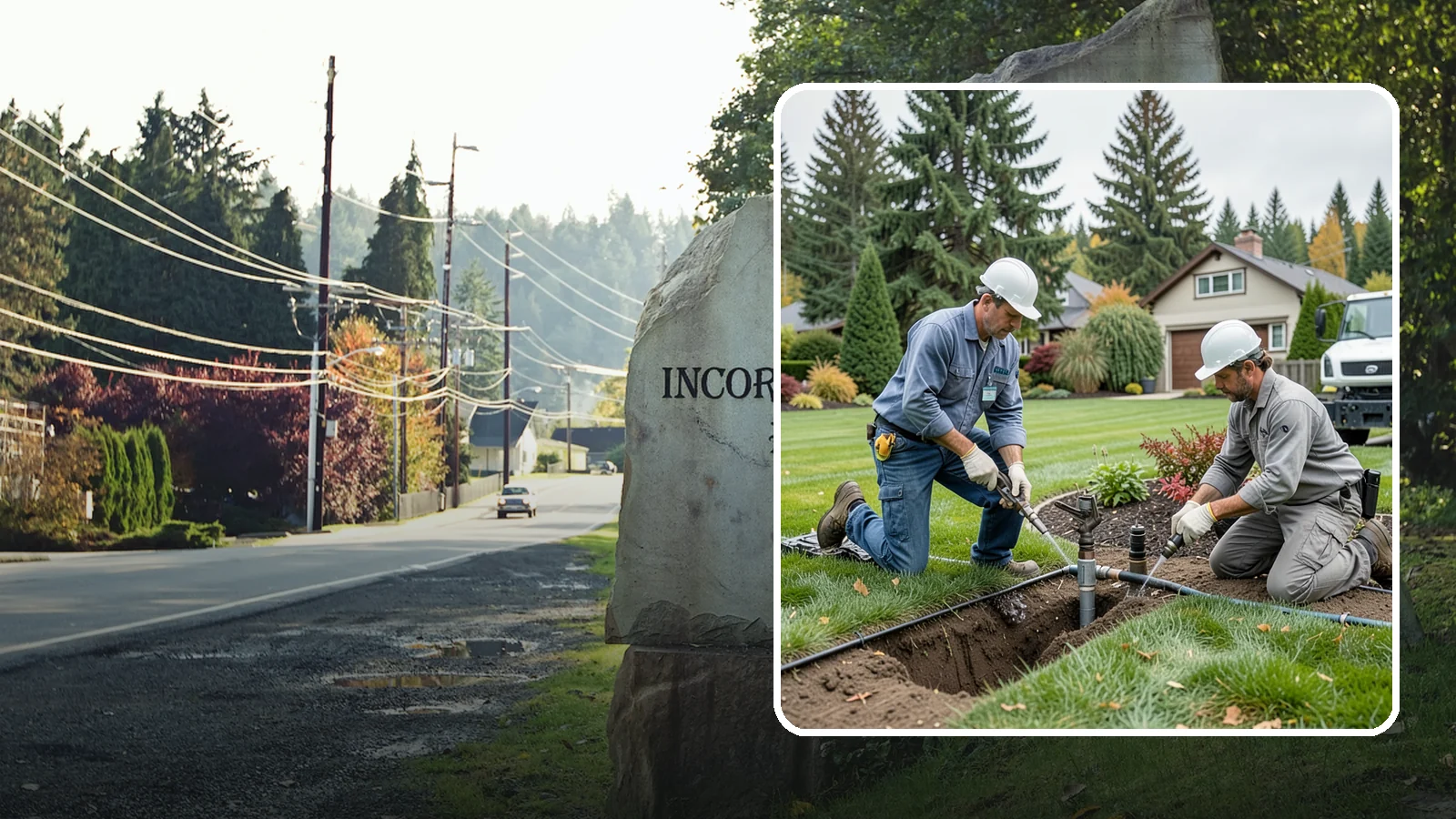 Sprinkler Repair in Wilkeson, Pierce County, WA - Fast diagnosis and repair of sprinkler system problems - leaks, low pressure, dry zones, and controller faults.