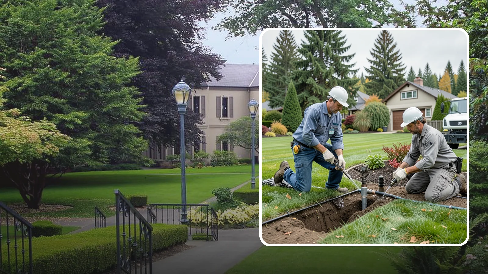 Sprinkler Repair in Woodinville, King County, WA - Fast diagnosis and repair of sprinkler system problems - leaks, low pressure, dry zones, and controller faults.