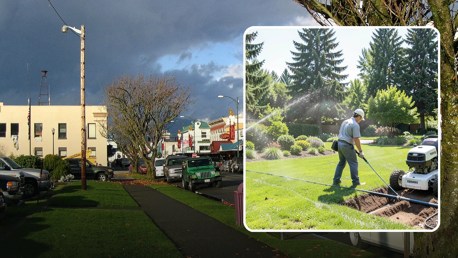 Sprinkler System Installation in Arlington, Snohomish County, WA - A professionally designed and installed sprinkler system that waters your whole landscape automatically and efficiently.