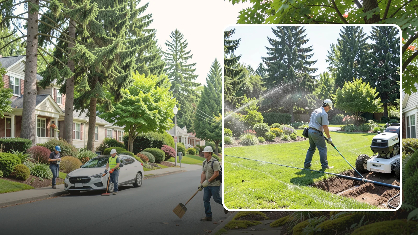 Sprinkler System Installation in Beaux Arts Village, King County, WA - A professionally designed and installed sprinkler system that waters your whole landscape automatically and efficiently.