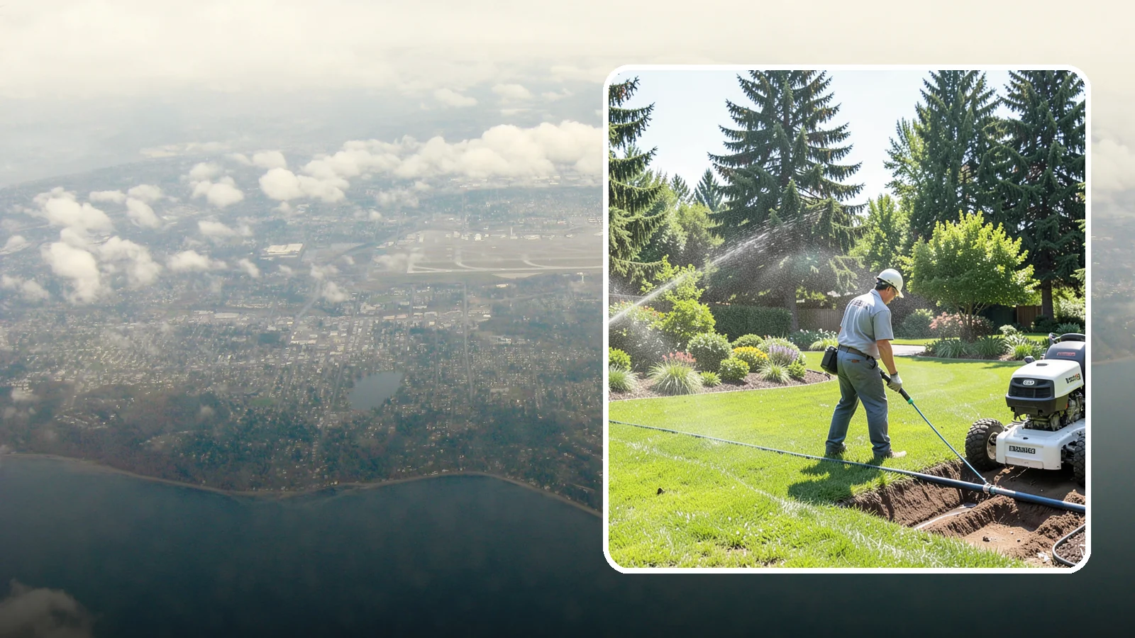 Sprinkler System Installation in Burien, King County, WA - A professionally designed and installed sprinkler system that waters your whole landscape automatically and efficiently.