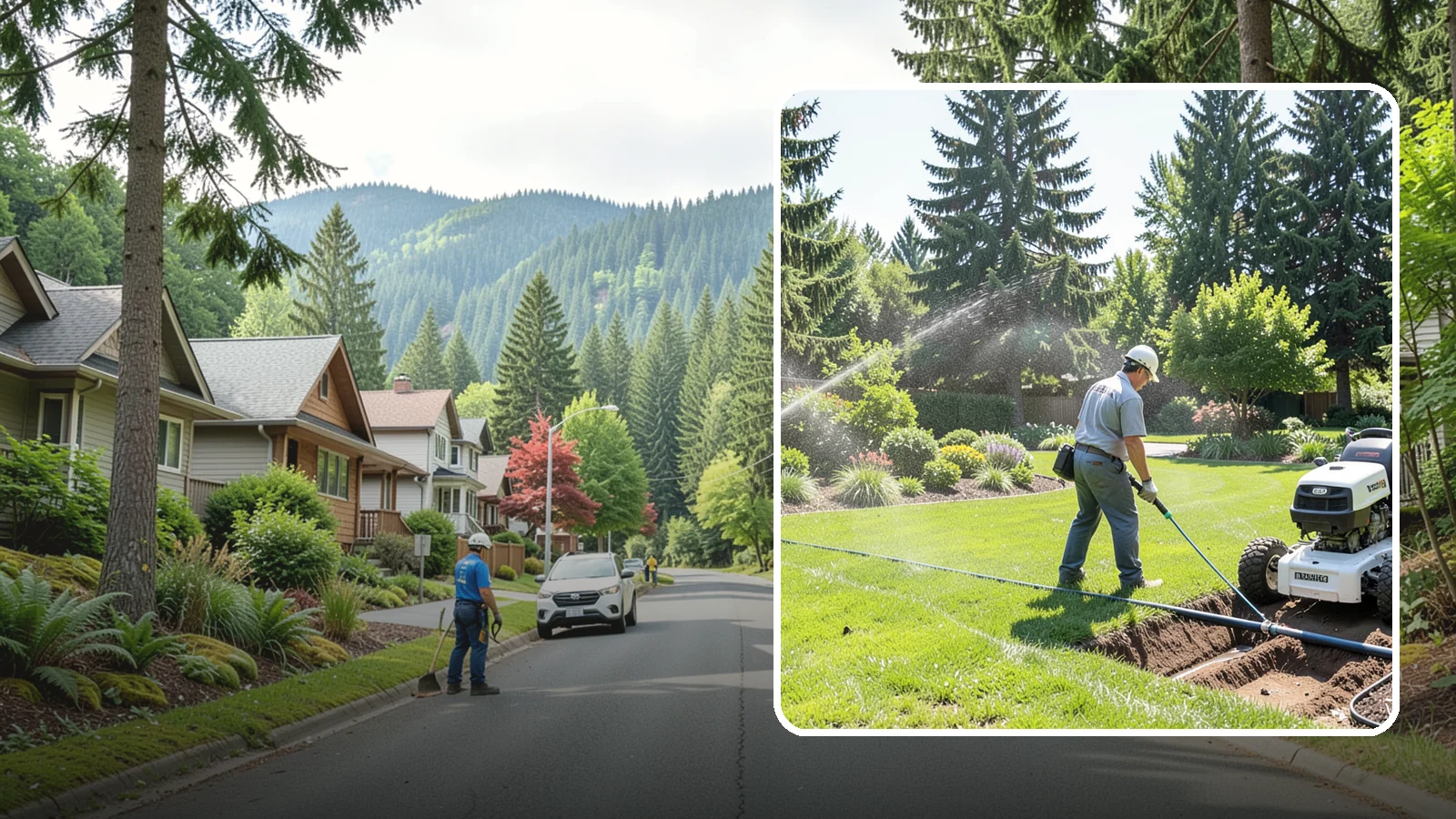 Sprinkler System Installation in Darrington, Snohomish County, WA - A professionally designed and installed sprinkler system that waters your whole landscape automatically and efficiently.