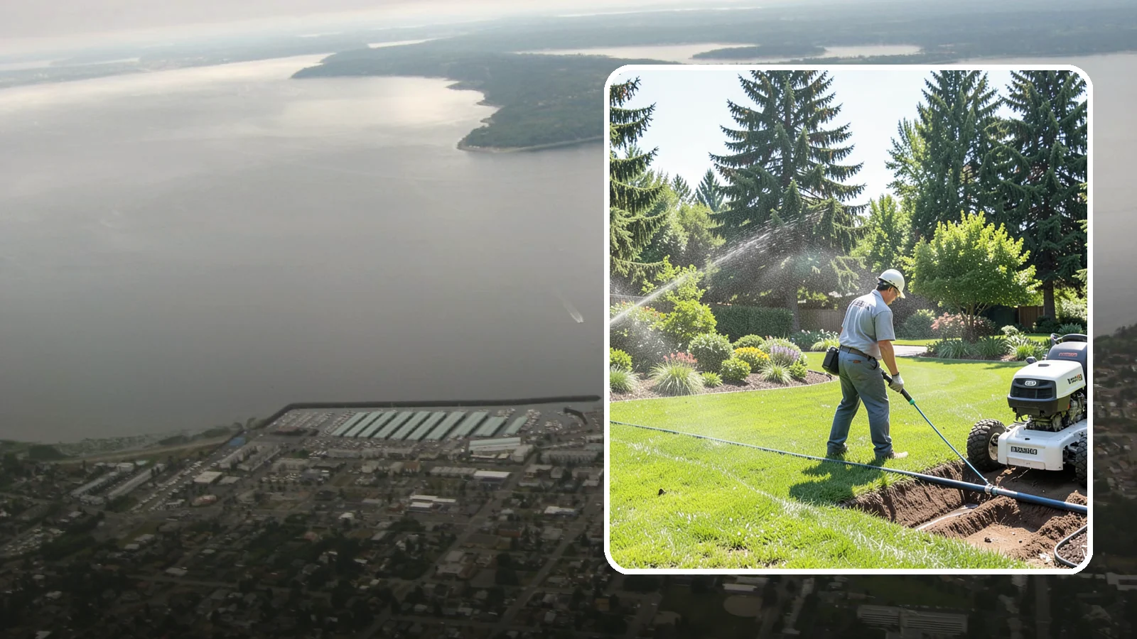 Sprinkler System Installation in Des Moines, King County, WA - A professionally designed and installed sprinkler system that waters your whole landscape automatically and efficiently.