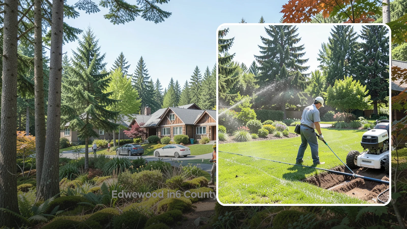 Sprinkler System Installation in Edgewood, Pierce County, WA - A professionally designed and installed sprinkler system that waters your whole landscape automatically and efficiently.