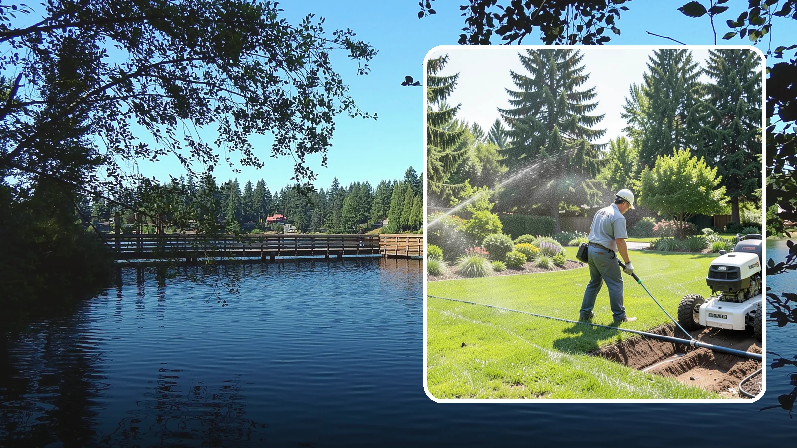 Sprinkler System Installation in Federal Way, King County, WA - A professionally designed and installed sprinkler system that waters your whole landscape automatically and efficiently.