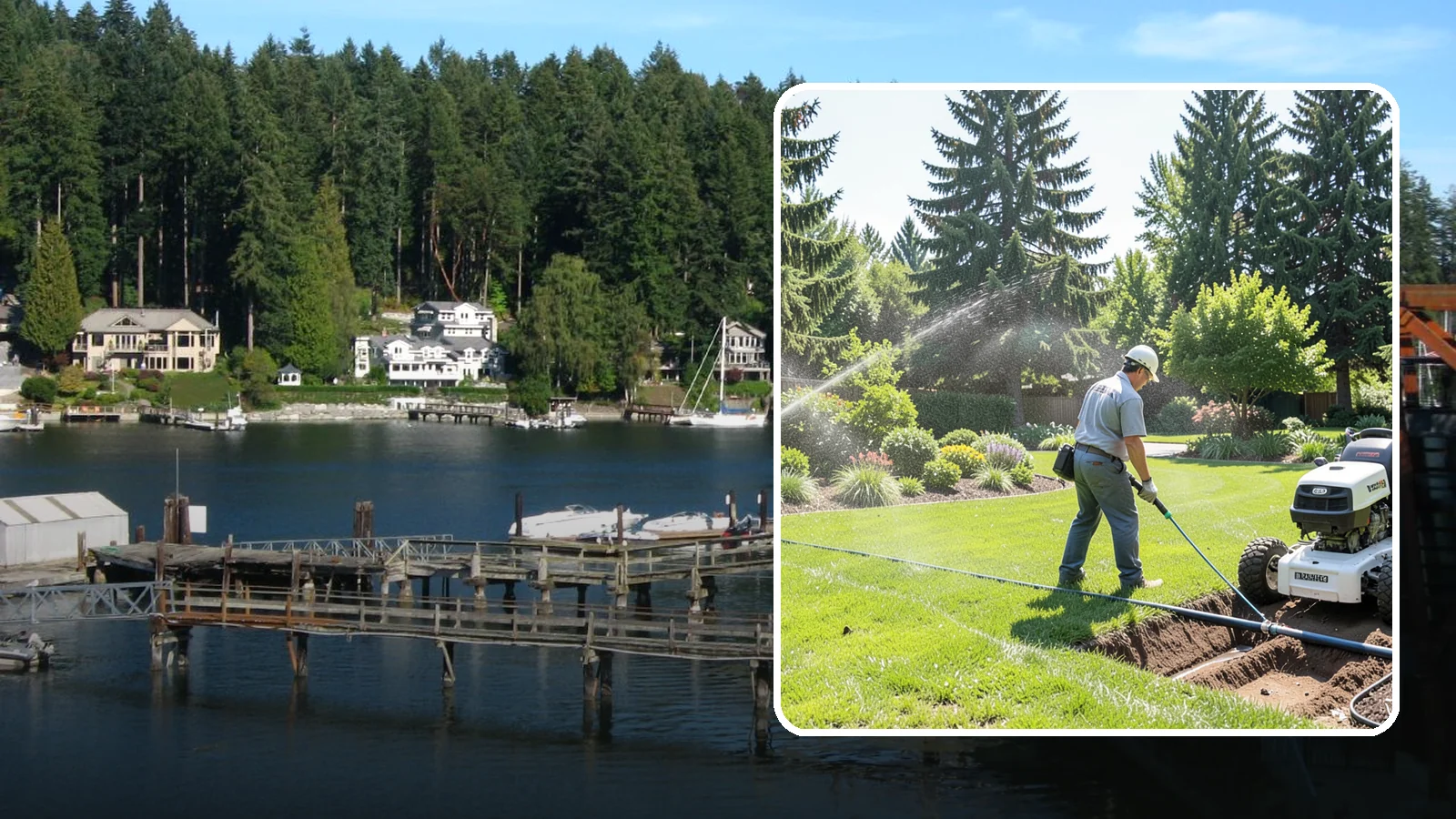 Sprinkler System Installation in Gig Harbor, Pierce County, WA - A professionally designed and installed sprinkler system that waters your whole landscape automatically and efficiently.