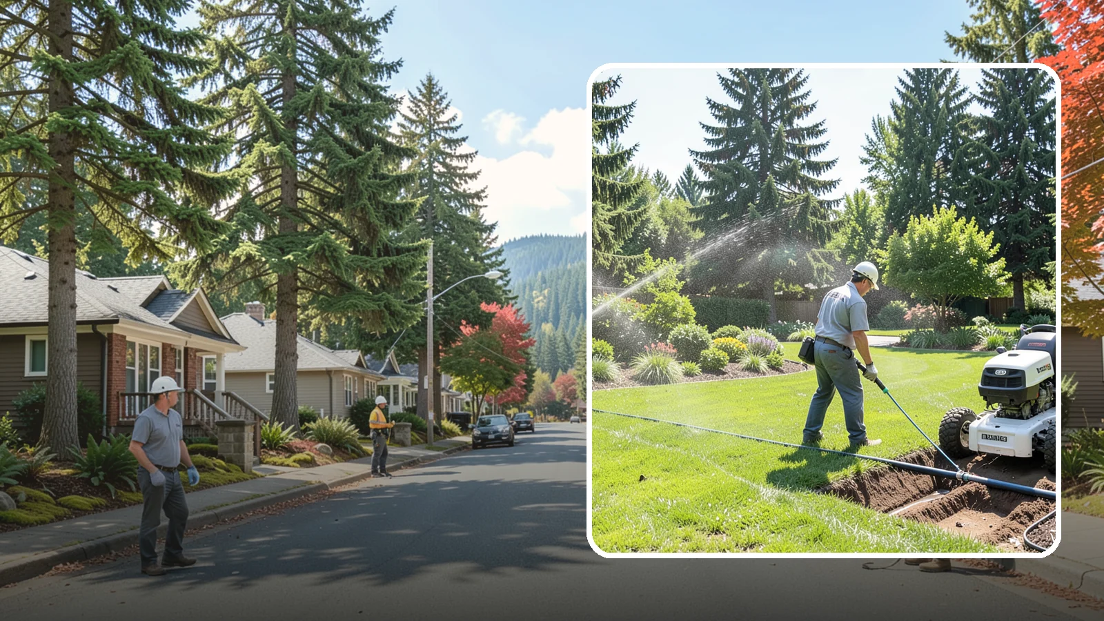 Sprinkler System Installation in Hunts Point, King County, WA - A professionally designed and installed sprinkler system that waters your whole landscape automatically and efficiently.