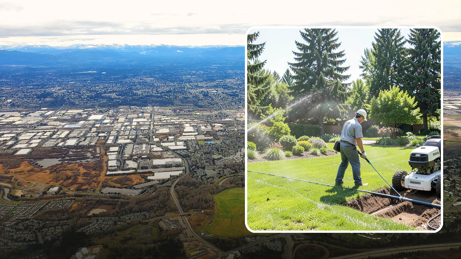 Sprinkler System Installation in Kent, King County, WA - A professionally designed and installed sprinkler system that waters your whole landscape automatically and efficiently.