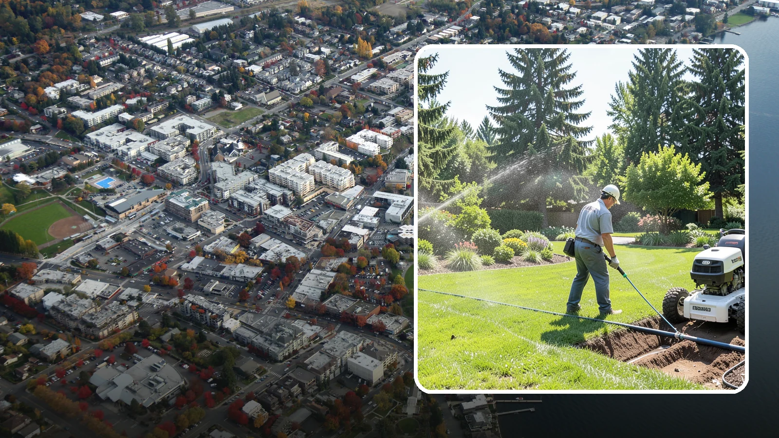 Sprinkler System Installation in Kirkland, King County, WA - A professionally designed and installed sprinkler system that waters your whole landscape automatically and efficiently.
