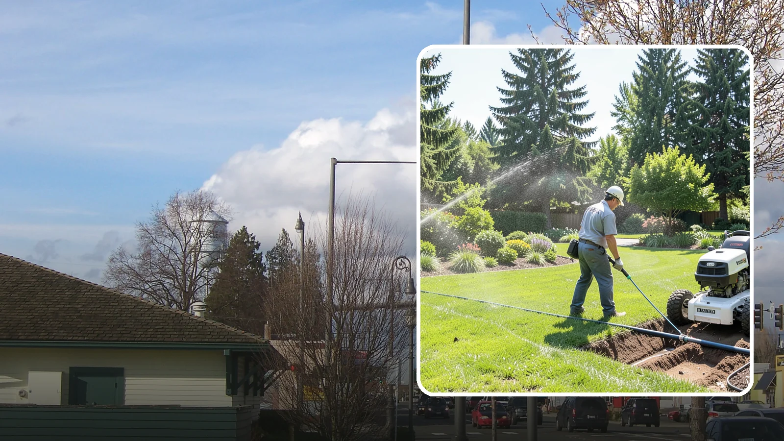 Sprinkler System Installation in Marysville, Snohomish County, WA - A professionally designed and installed sprinkler system that waters your whole landscape automatically and efficiently.