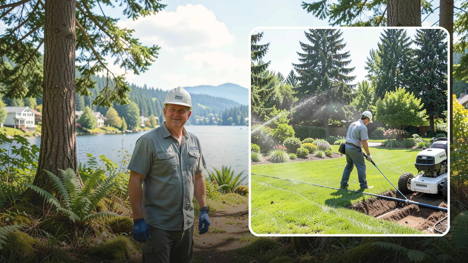 Sprinkler System Installation in Milton, King County, WA - A professionally designed and installed sprinkler system that waters your whole landscape automatically and efficiently.