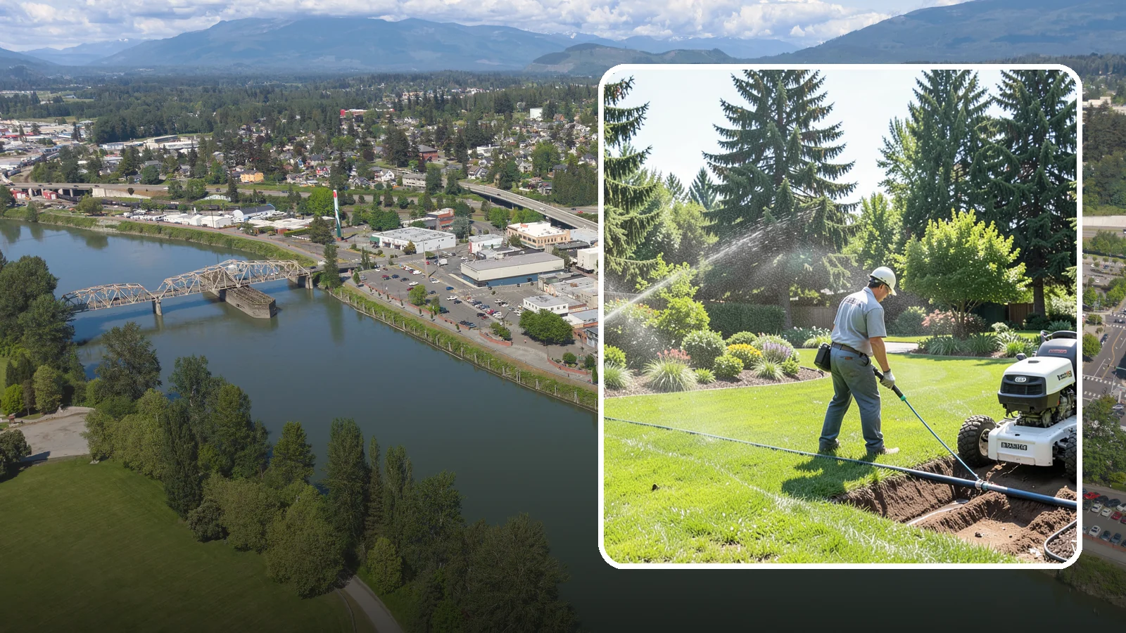 Sprinkler System Installation in Mount Vernon, Skagit County, WA - A professionally designed and installed sprinkler system that waters your whole landscape automatically and efficiently.