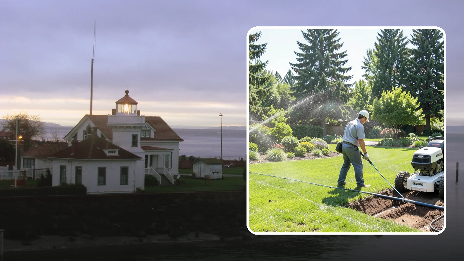 Sprinkler System Installation in Mukilteo, Snohomish County, WA - A professionally designed and installed sprinkler system that waters your whole landscape automatically and efficiently.