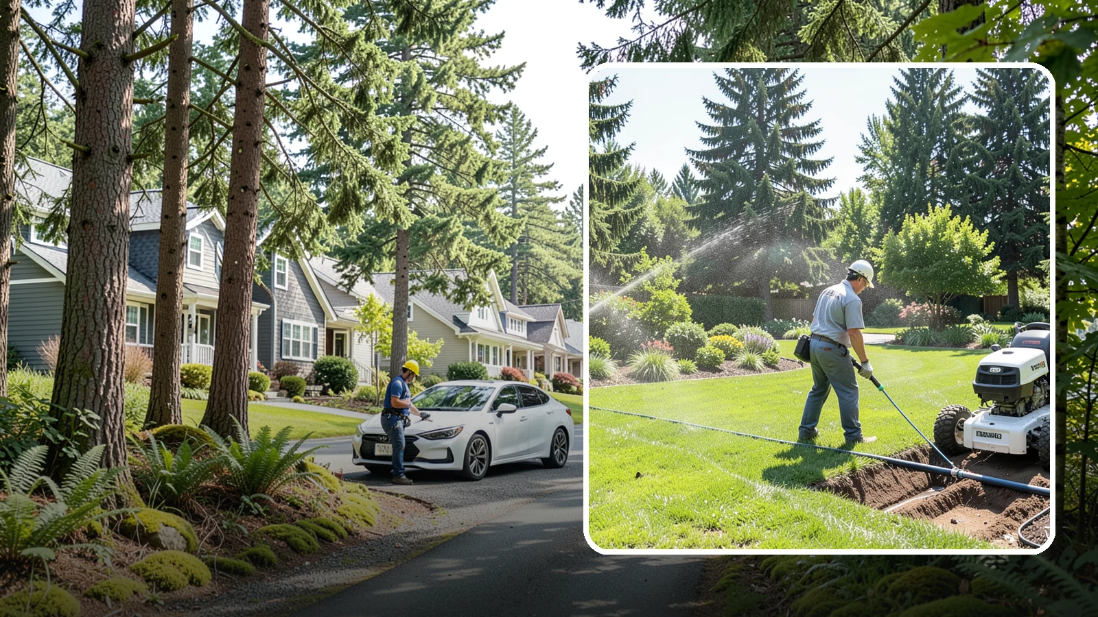 Sprinkler System Installation in Normandy Park, King County, WA - A professionally designed and installed sprinkler system that waters your whole landscape automatically and efficiently.