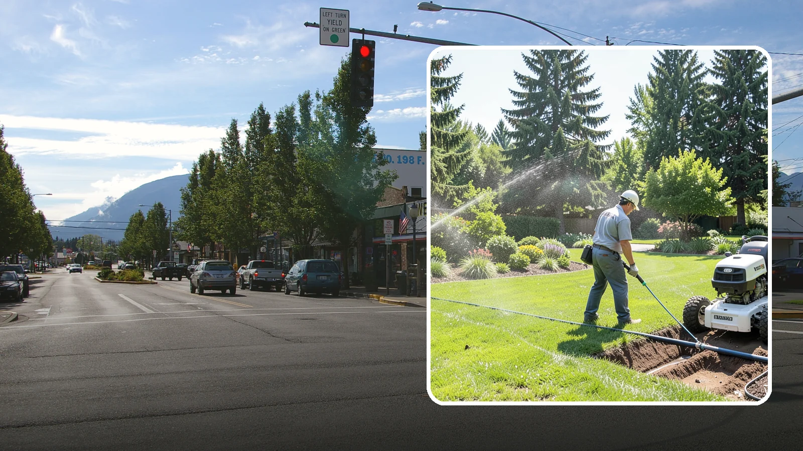 Sprinkler System Installation in North Bend, King County, WA - A professionally designed and installed sprinkler system that waters your whole landscape automatically and efficiently.