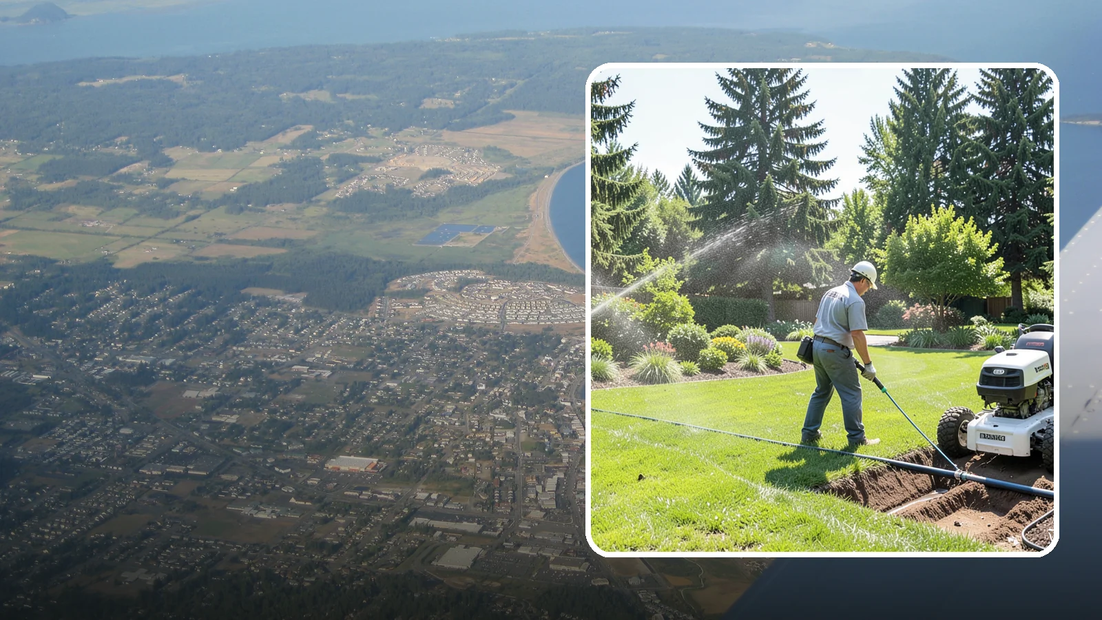 Sprinkler System Installation in Oak Harbor, Island County, WA - A professionally designed and installed sprinkler system that waters your whole landscape automatically and efficiently.