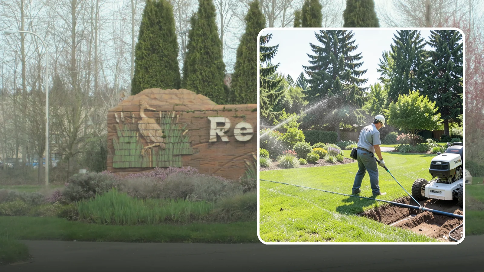 Sprinkler System Installation in Renton, King County, WA - A professionally designed and installed sprinkler system that waters your whole landscape automatically and efficiently.