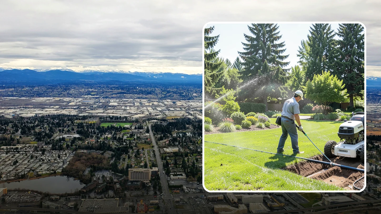 Sprinkler System Installation in SeaTac, King County, WA - A professionally designed and installed sprinkler system that waters your whole landscape automatically and efficiently.