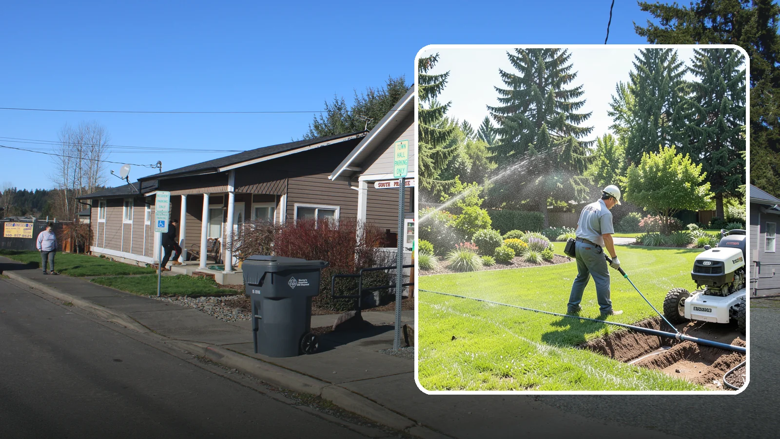 Sprinkler System Installation in South Prairie, Pierce County, WA - A professionally designed and installed sprinkler system that waters your whole landscape automatically and efficiently.