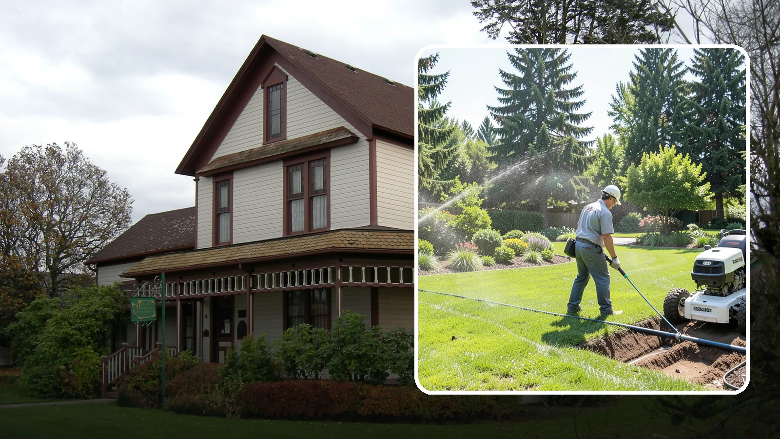 Sprinkler System Installation in Sumner, Pierce County, WA - A professionally designed and installed sprinkler system that waters your whole landscape automatically and efficiently.