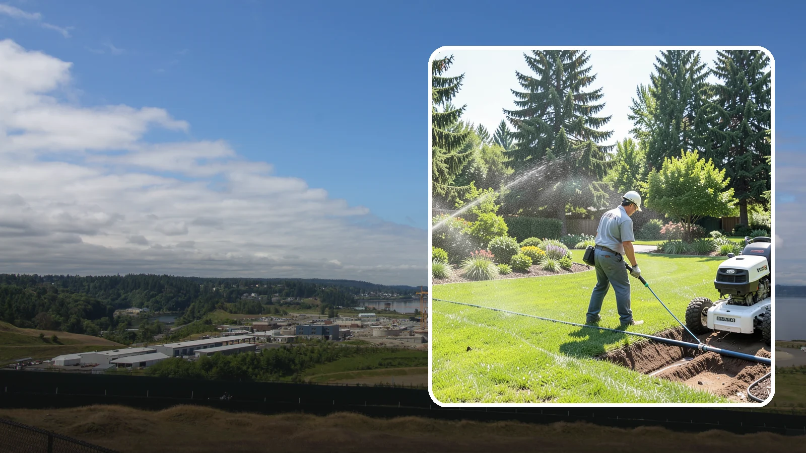 Sprinkler System Installation in University Place, Pierce County, WA - A professionally designed and installed sprinkler system that waters your whole landscape automatically and efficiently.