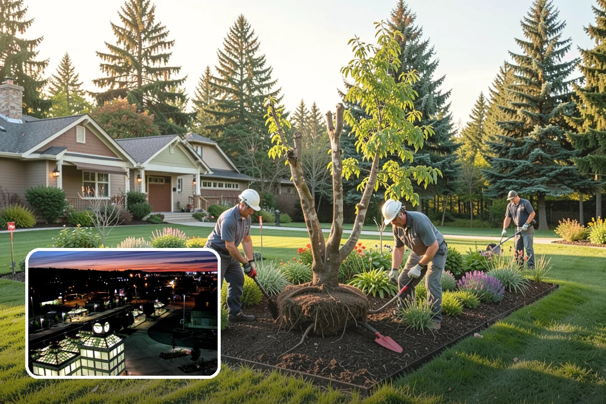 Spruce Pruning in Auburn, King County, WA - Preserves the natural conical form
