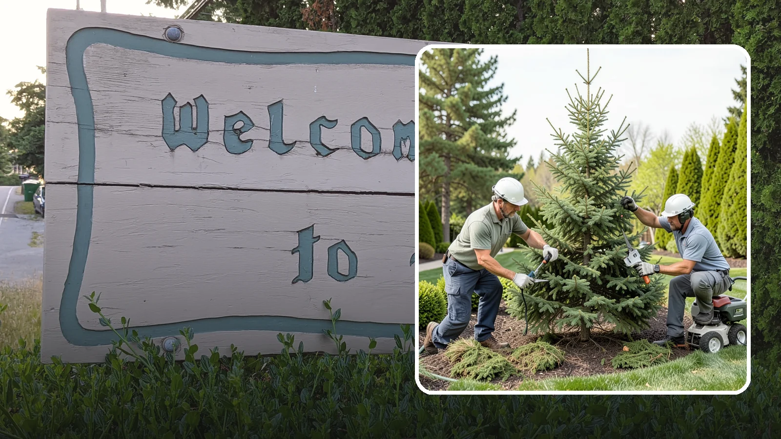 Spruce Pruning in Brier, Snohomish County, WA - Careful spruce pruning that maintains form and health without cutting into bare wood.