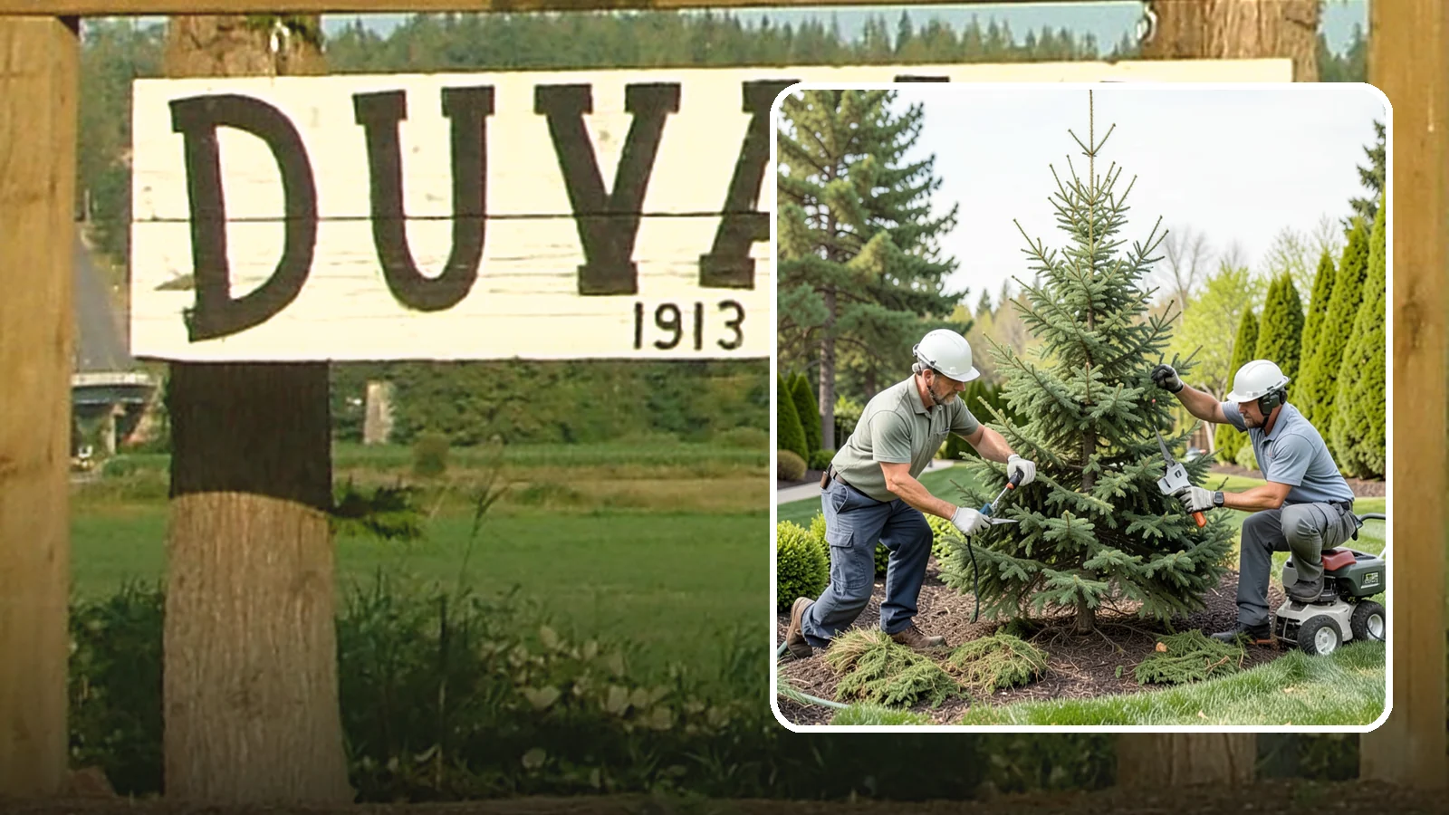Spruce Pruning in Duvall, King County, WA - Careful spruce pruning that maintains form and health without cutting into bare wood.