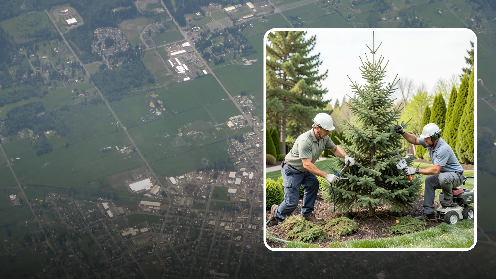 Spruce Pruning in Enumclaw, King County, WA - Careful spruce pruning that maintains form and health without cutting into bare wood.