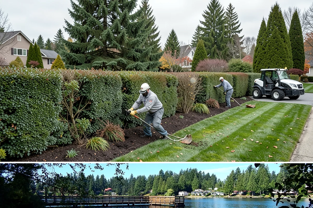 Spruce Pruning in Federal Way, King County, WA - Best pruned in late winter to early spring before new growth.